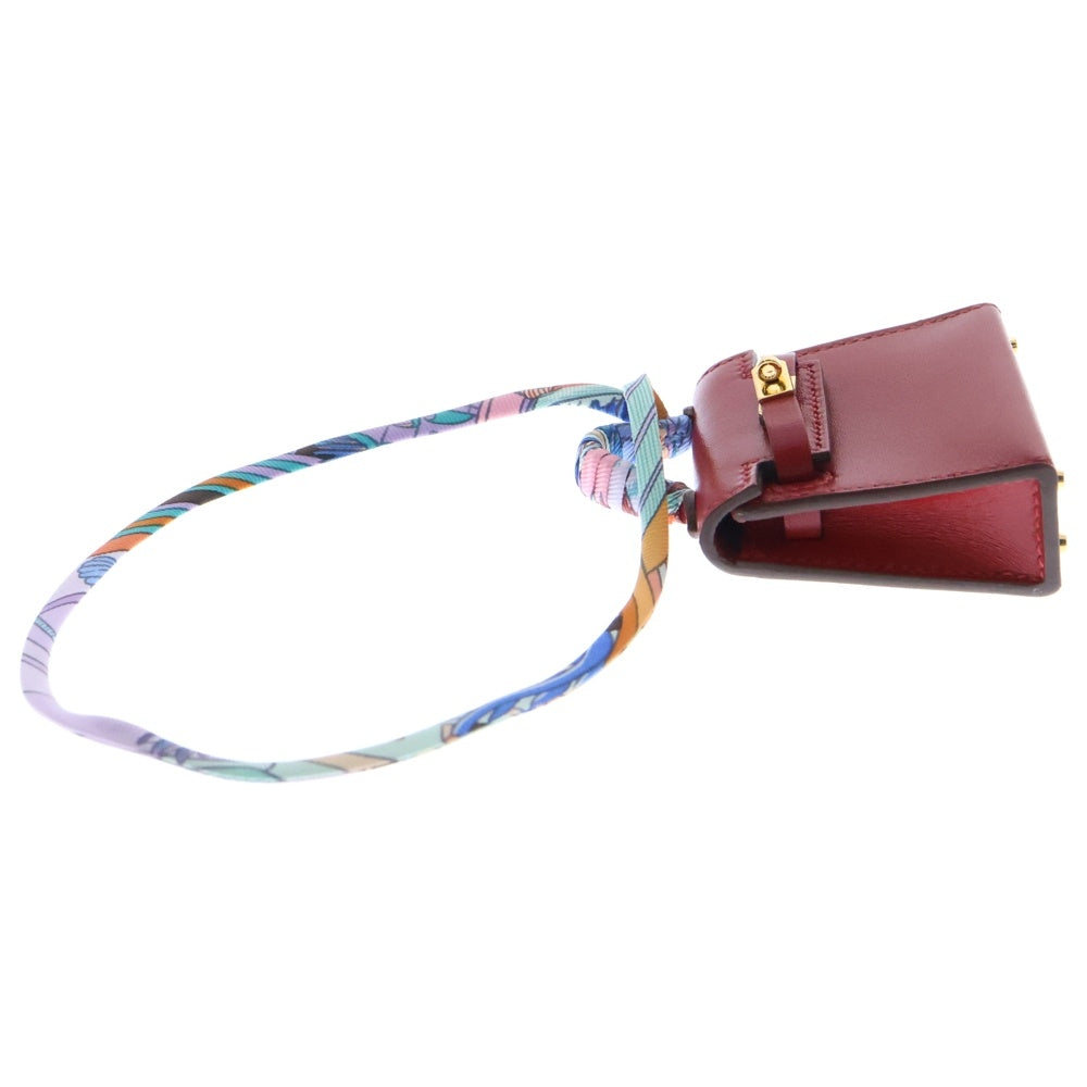 HERMES(エルメス) ケリートゥイリー ミニ バックチャーム ルージュヴィフ ヴォータデラクト レッド ゴールド金具 Z刻