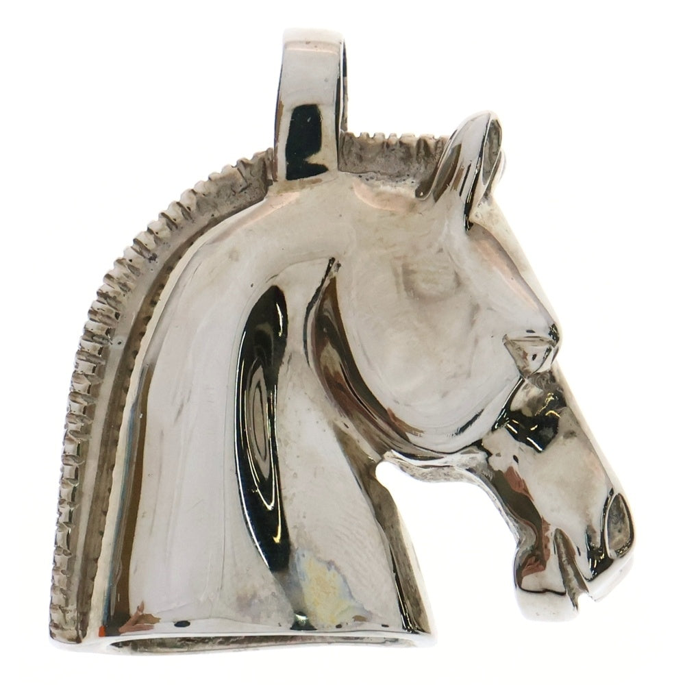 HERMES(エルメス) ヘッド チョーカー ペンダントトップ ネックレストップ 馬モチーフ シルバー Sv