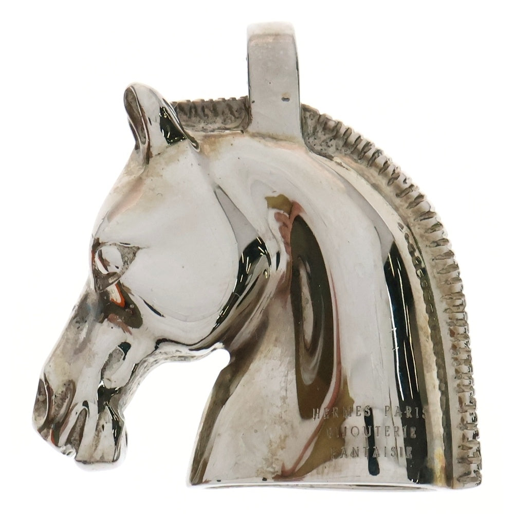 HERMES(エルメス) ヘッド チョーカー ペンダントトップ ネックレストップ 馬モチーフ シルバー Sv