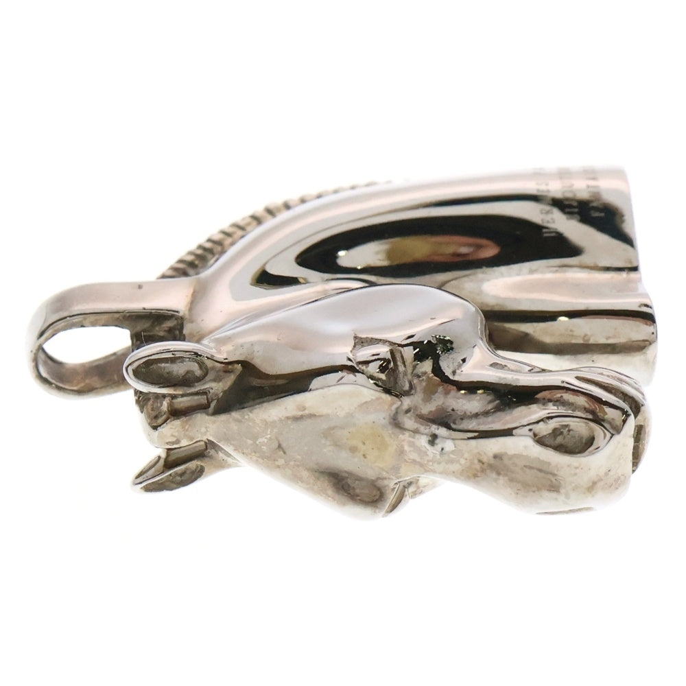 HERMES(エルメス) ヘッド チョーカー ペンダントトップ ネックレストップ 馬モチーフ シルバー Sv