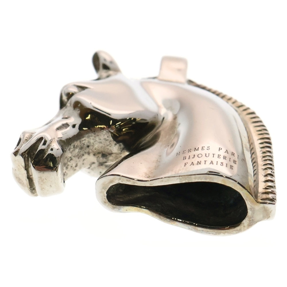 HERMES(エルメス) ヘッド チョーカー ペンダントトップ ネックレストップ 馬モチーフ シルバー Sv