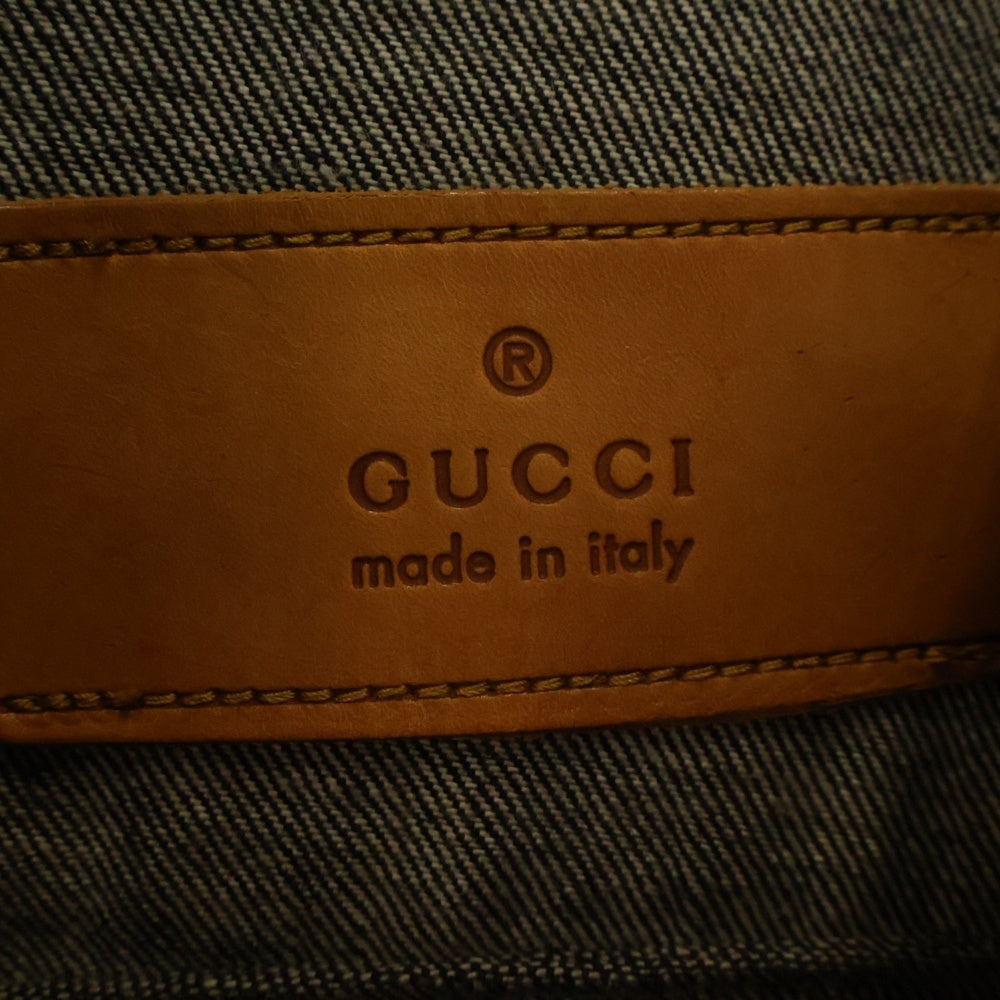 GUCCI(グッチ) ロゴボタン Denim Jacket デニムジャケット インディゴ 101063.Z1353