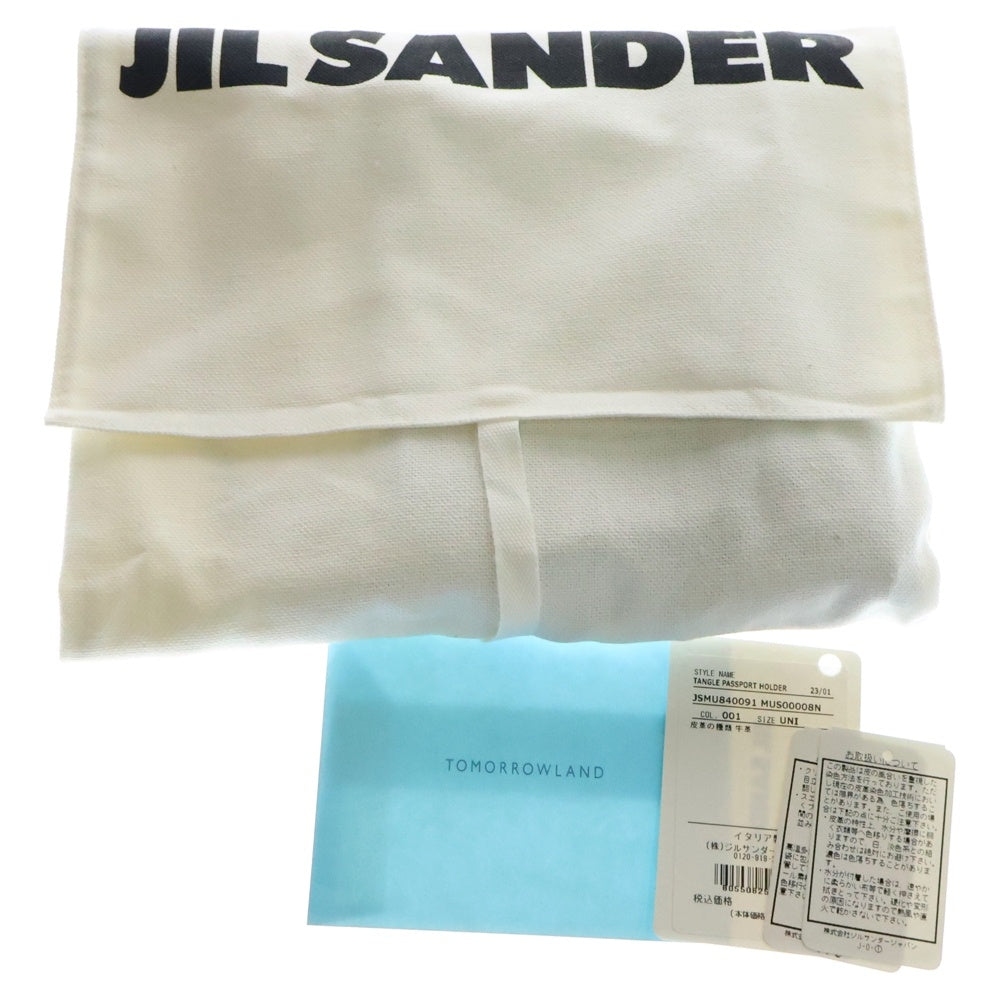 JIL SANDER NAVY(ジルサンダーネイビー) ショルダーバッグ ショルダーポーチ ブラック レザー JSMU840091