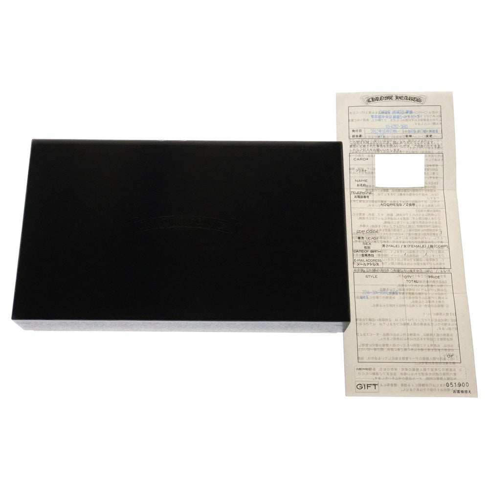CHROME HEARTS(クロムハーツ) WAVE ウェーブ レザーウォレット 財布 ブラック BCA374
