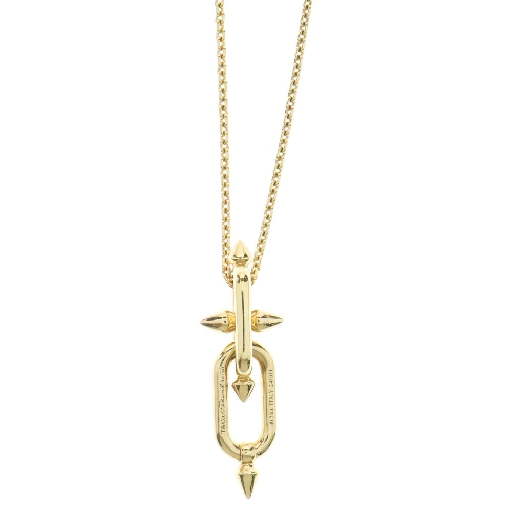 TIFFANY&Co(ティファニー) タイタン ネックレス byファレル ウィリアムス ダイヤモンド Au750 K18 YG イエローゴールド D0.24ct