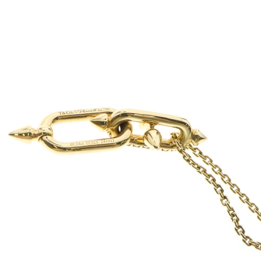 TIFFANY&Co(ティファニー) タイタン ネックレス byファレル ウィリアムス ダイヤモンド Au750 K18 YG イエローゴールド D0.24ct