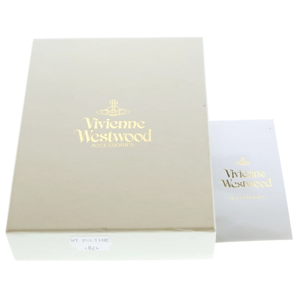 Vivienne Westwood(ヴィヴィアンウエストウッド) ラウンド ファスナー財布 タータンチェック マルチカラー ヴィーガンレザー