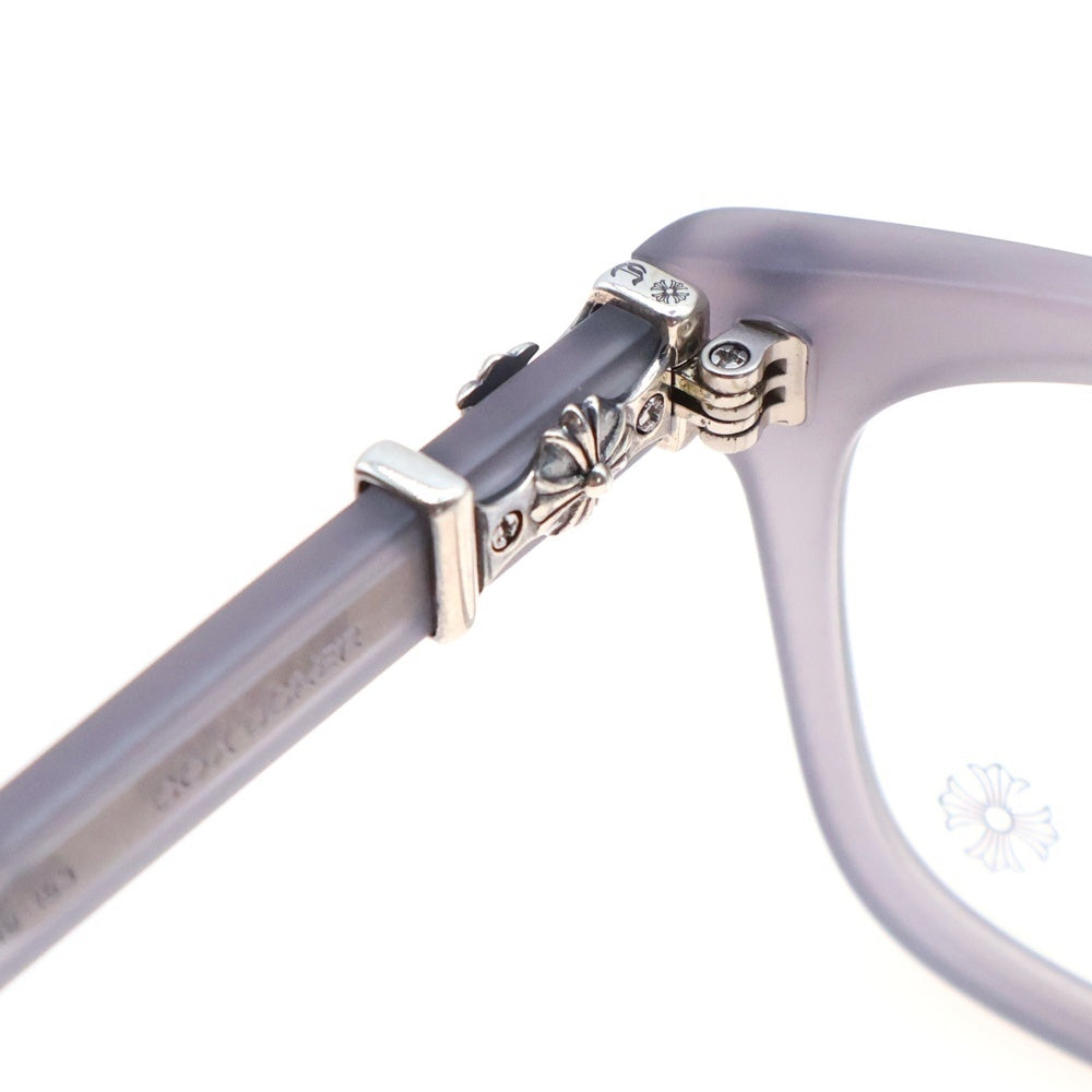 CHROME HEARTS(クロムハーツ) COX UCKER ウェリントンフレーム クリアレンズ メガネ 眼鏡 アイウェア グレー