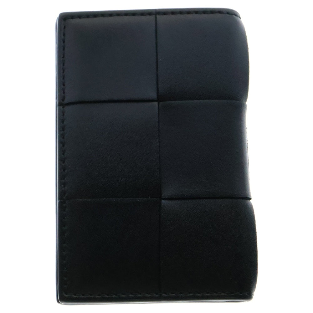 BOTTEGA VENETA(ボッテガヴェネタ) CASSETE カセット イントレチャート レザー カード パスケース ブラック 748053 VBWD2