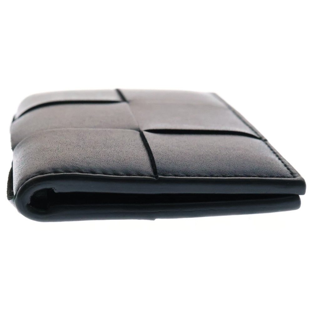 BOTTEGA VENETA(ボッテガヴェネタ) CASSETE カセット イントレチャート レザー カード パスケース ブラック 748053 VBWD2