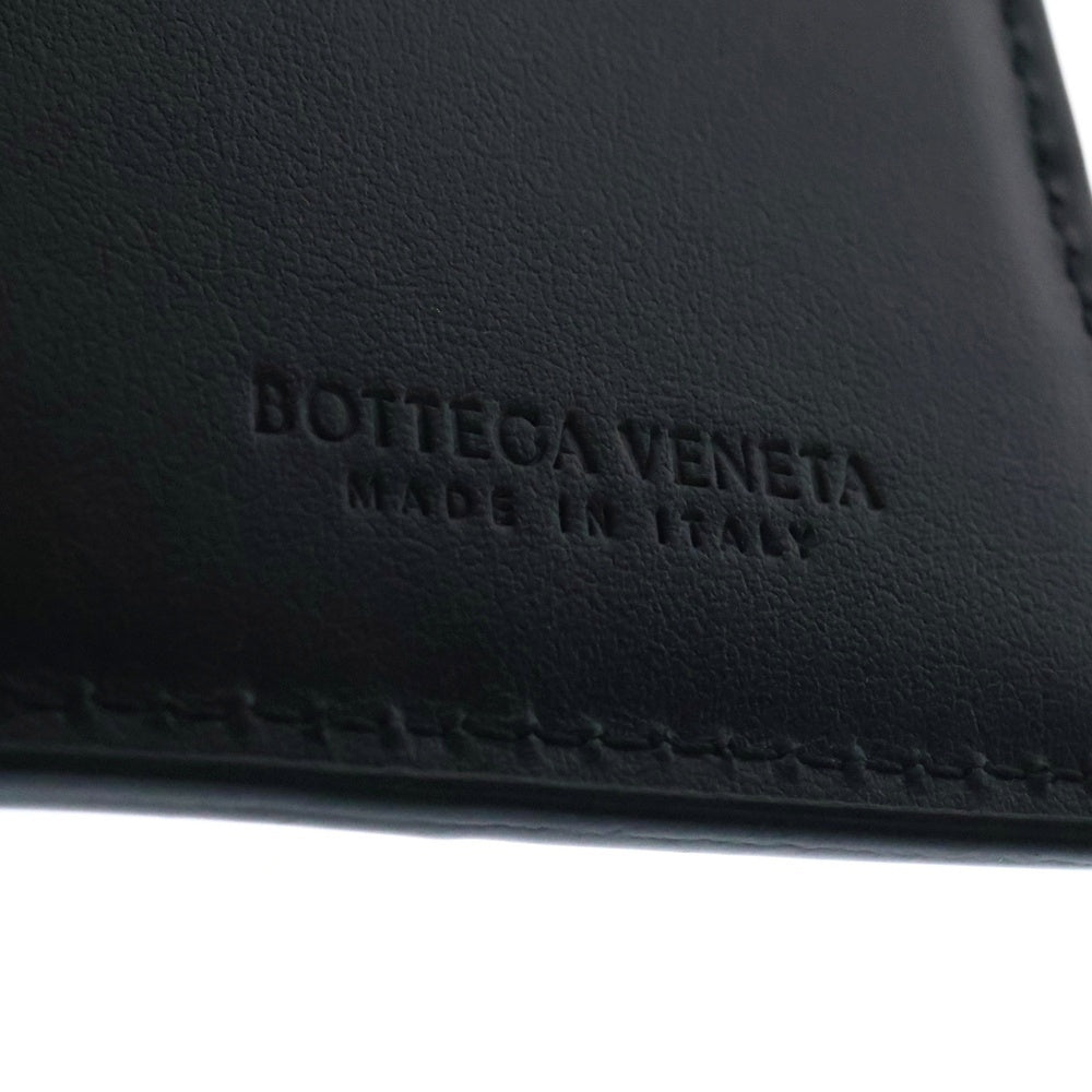 BOTTEGA VENETA(ボッテガヴェネタ) CASSETE カセット イントレチャート レザー カード パスケース ブラック 748053 VBWD2