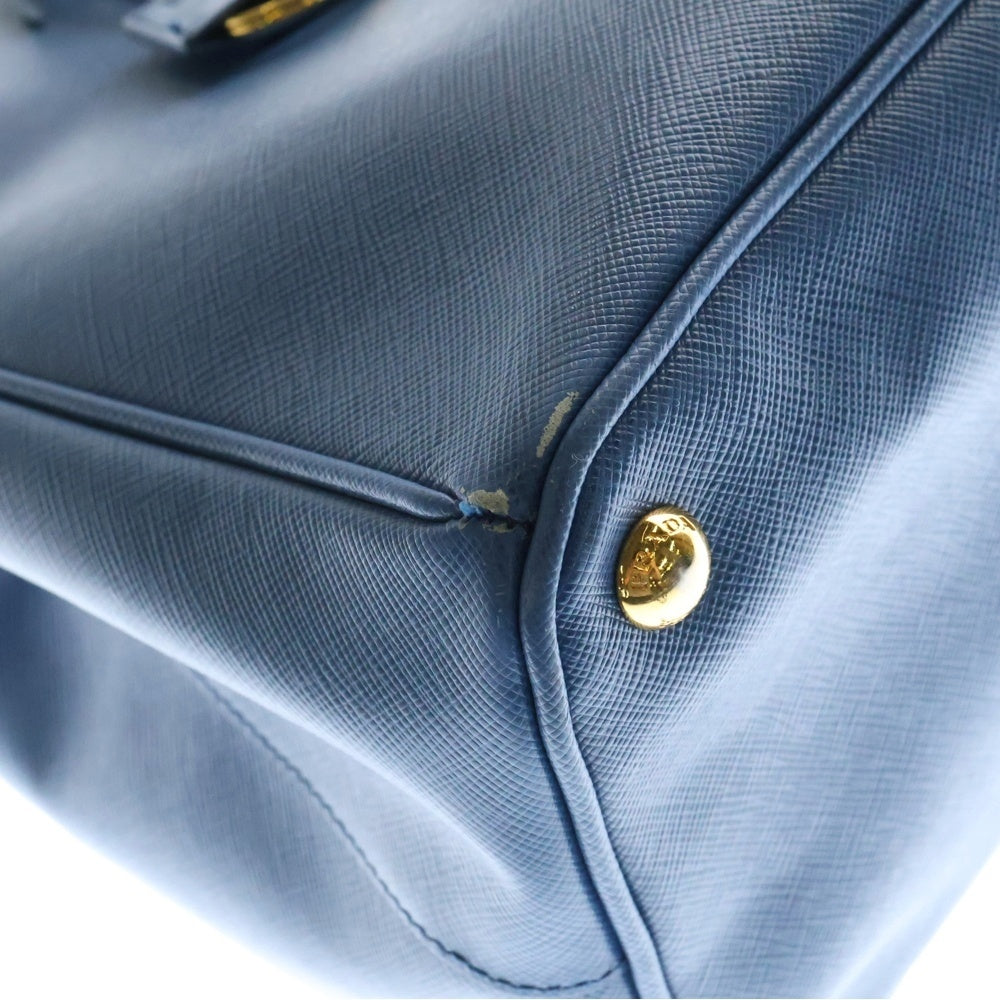 PRADA(プラダ) ガリレア ハンドバッグ ブルー レザー