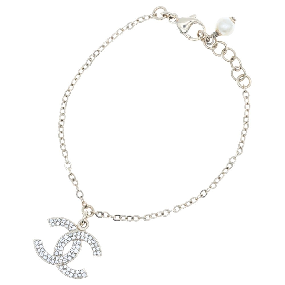 CHANEL(シャネル) ココマーク ラインストーン ブレスレット ゴールド B17A アクセサリー