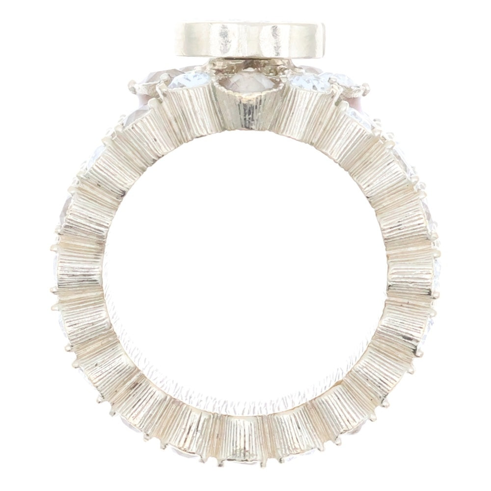 CHANEL(シャネル) ココマーク フラワーモチーフ ストーン ゴールド GP リング 指輪 アクセサリー B16V