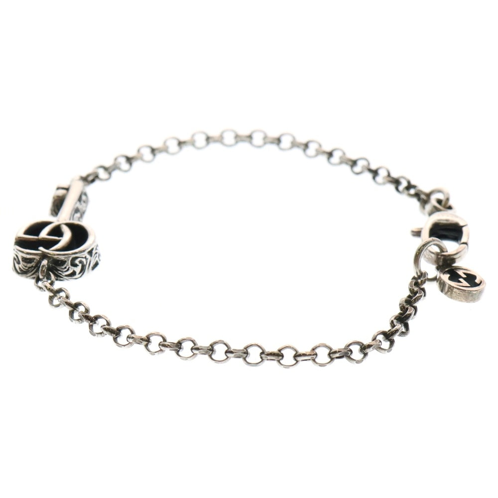 GUCCI(グッチ) ダブルGキー チェーンブレスレット シルバー 632207