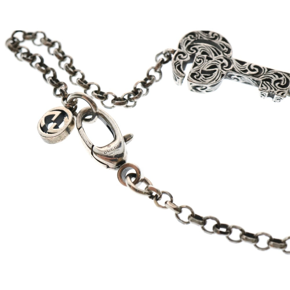 GUCCI(グッチ) ダブルGキー チェーンブレスレット シルバー 632207
