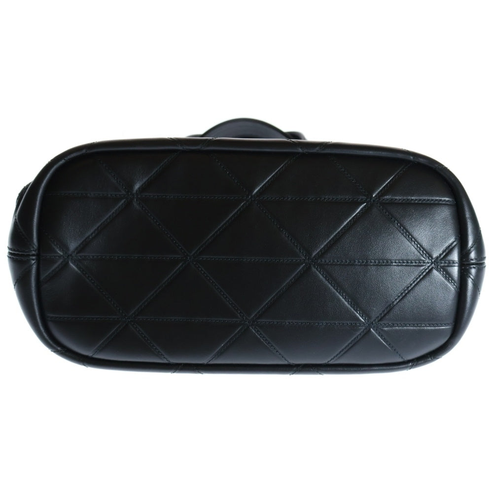 PRADA(プラダ) キルティング 2WAYハンドバッグ ショルダーバッグ ブラック ゴールド金具 トライアングルロゴプレート レザー 1BG548
