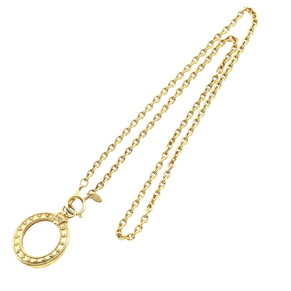 CHANEL(シャネル) ココマーク ルーペ ペンダントトップ チェーンネックレス ゴールド