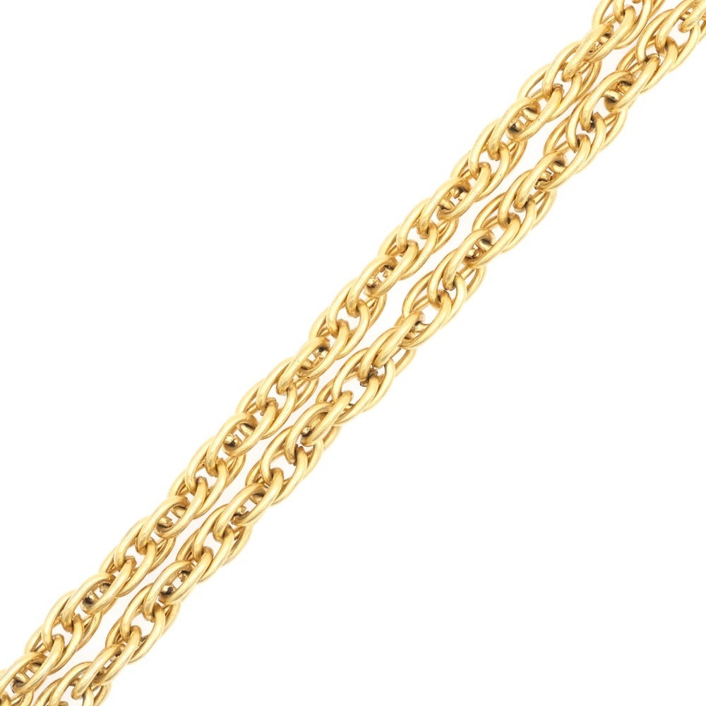 CHANEL(シャネル) ココマーク ロゴ ペンダントトップ チェーンネックレス ゴールド