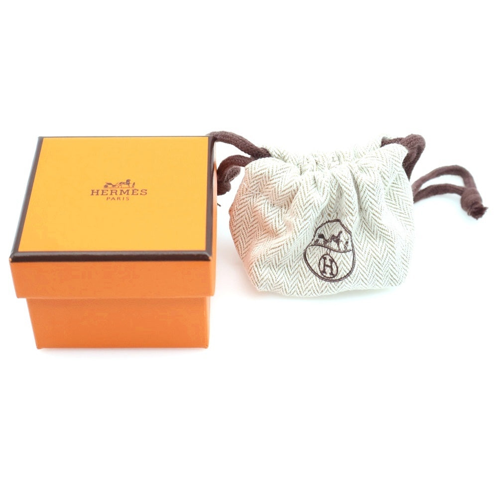 HERMES(エルメス) カルーゼル ロゴ リング 指輪 シルバー/ブラック