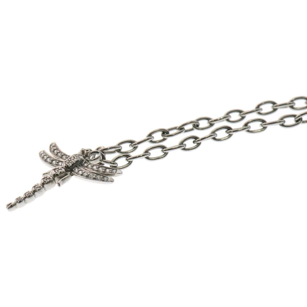TIFFANY&Co(ティファニー) ダイヤ付ドラゴンフライモチーフ チェーンブレスレット シルバー レディース Pt950