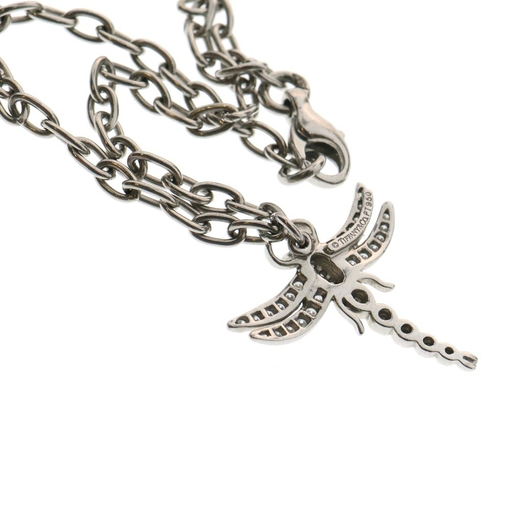 TIFFANY&Co(ティファニー) ダイヤ付ドラゴンフライモチーフ チェーンブレスレット シルバー レディース Pt950