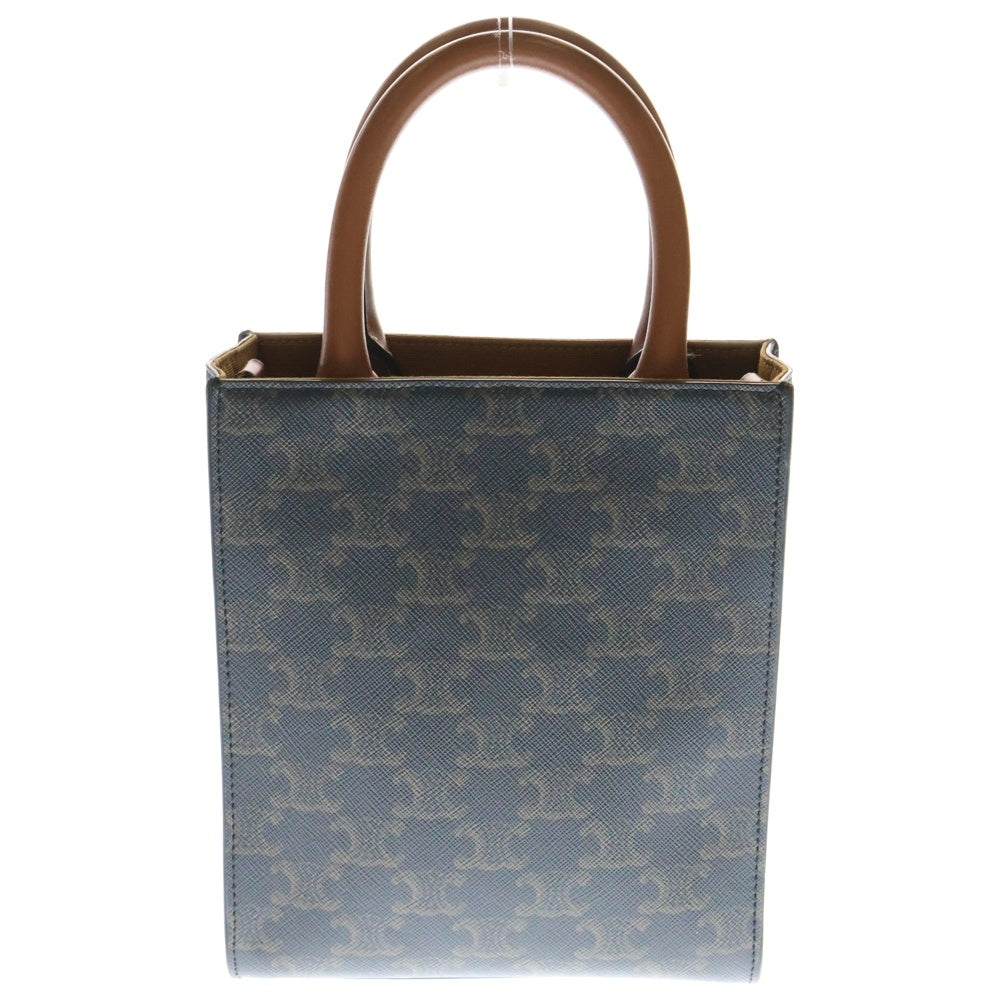 CELINE(セリーヌ) トリオンフ バーティカルカバ ミニ 2WAYバッグ ブラック×ブラウン 194372BZK