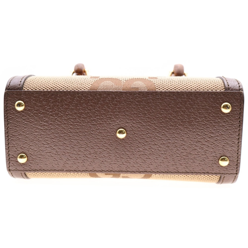 GUCCI(グッチ) ダイアナジャンボGG 2WAY ハンドバッグ ショルダーバッグ キャンバス×レザー 655661