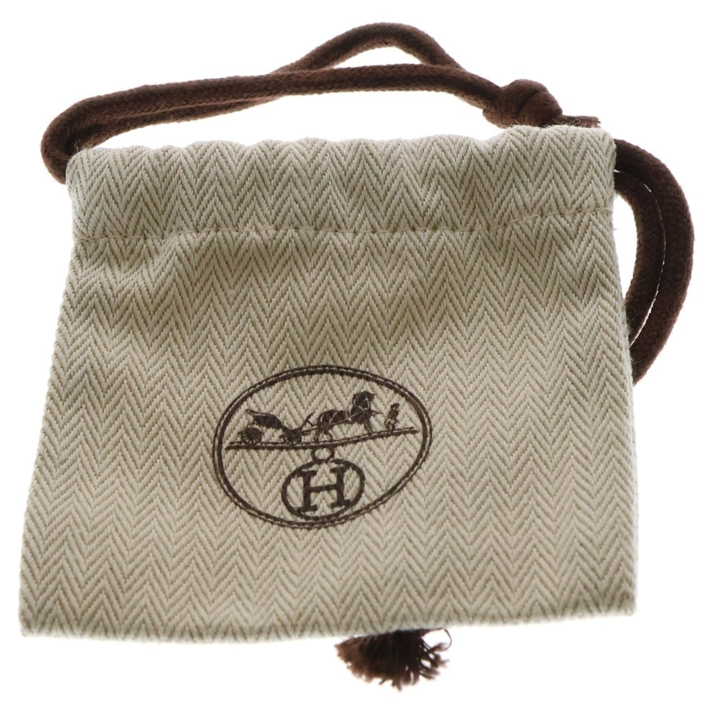 HERMES(エルメス) リヴァル ドゥブルトゥール ブレスレット レザー ホワイト ゴールド金具 T刻印 アクセサリー