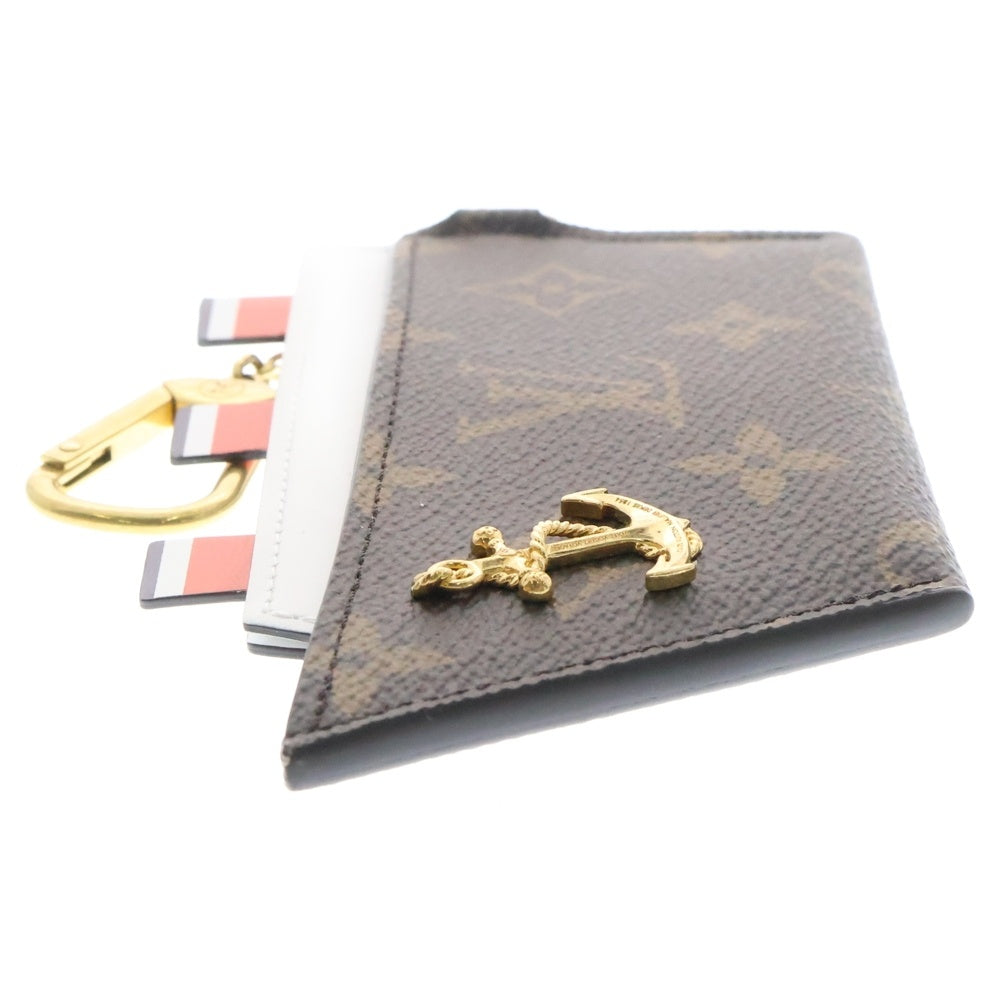 LOUIS VUITTON(ルイヴィトン) モノグラム ポルト カルト・クルーズ バッグチャーム レザー×PVC ブラウン ゴールド金具 M14468