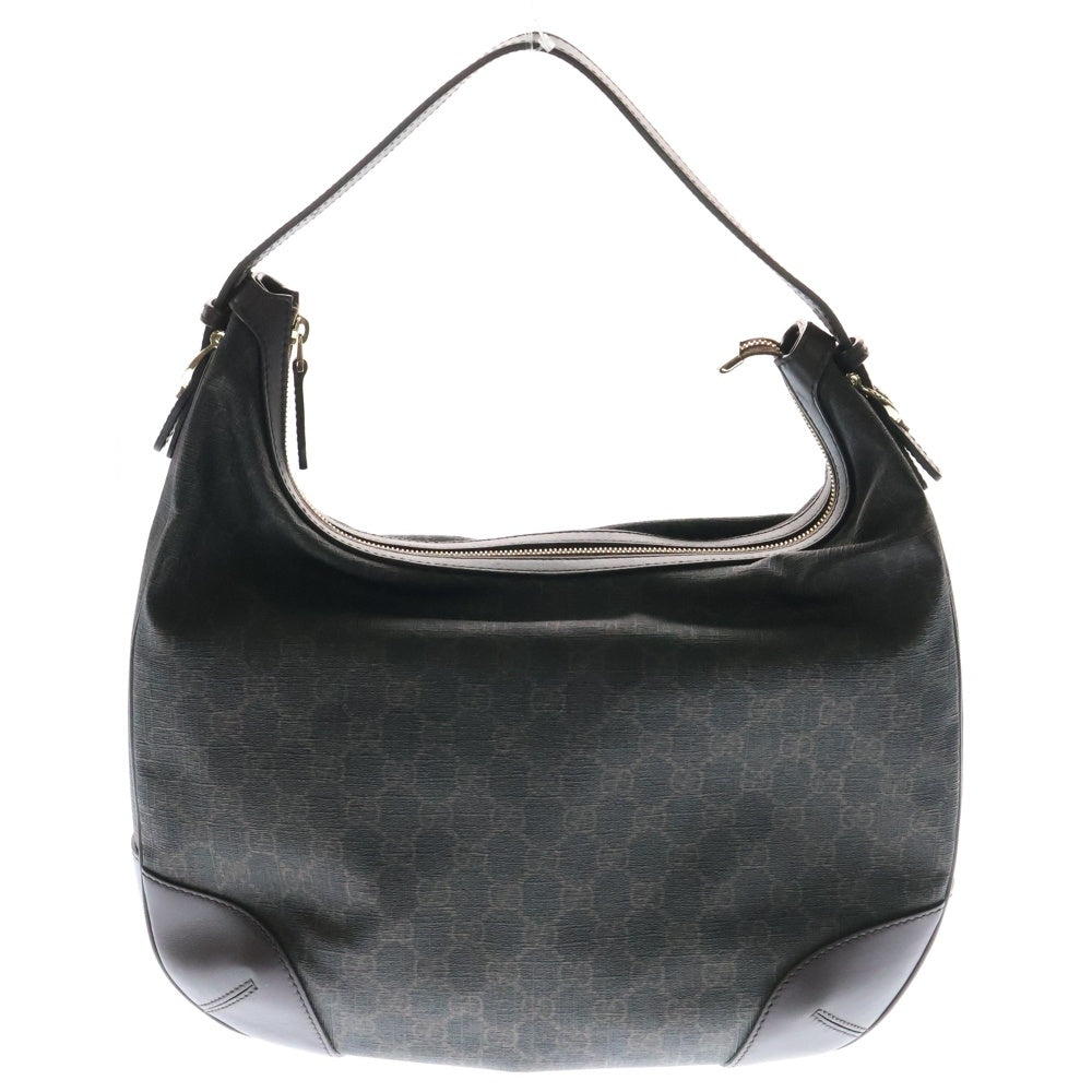 GUCCI(グッチ) GGスプリーム PVC レザー ワンショルダーバッグ ブラウン 309618