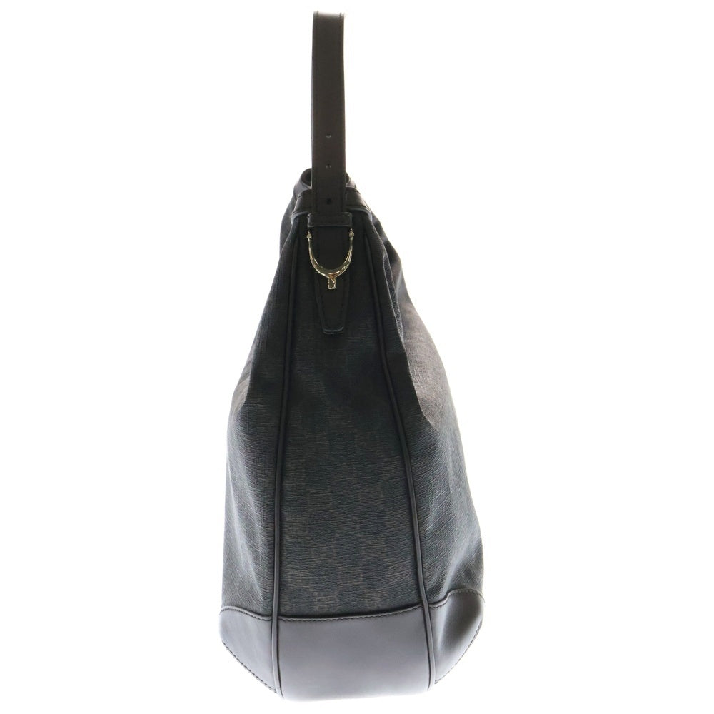 GUCCI(グッチ) GGスプリーム PVC レザー ワンショルダーバッグ ブラウン 309618
