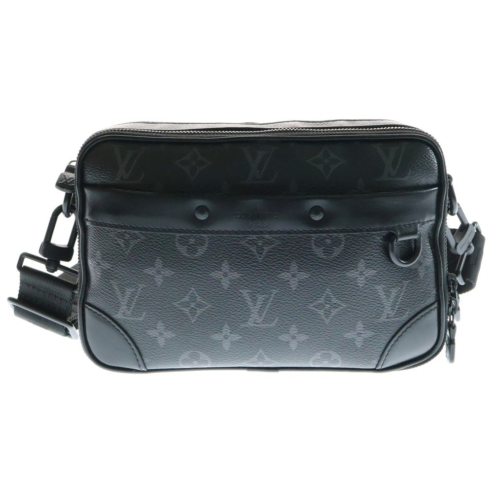 LOUIS VUITTON(ルイヴィトン) アルファ メッセンジャー モノグラム エクリプス PVC レザー ショルダーバッグ ブラック M46955 RFID