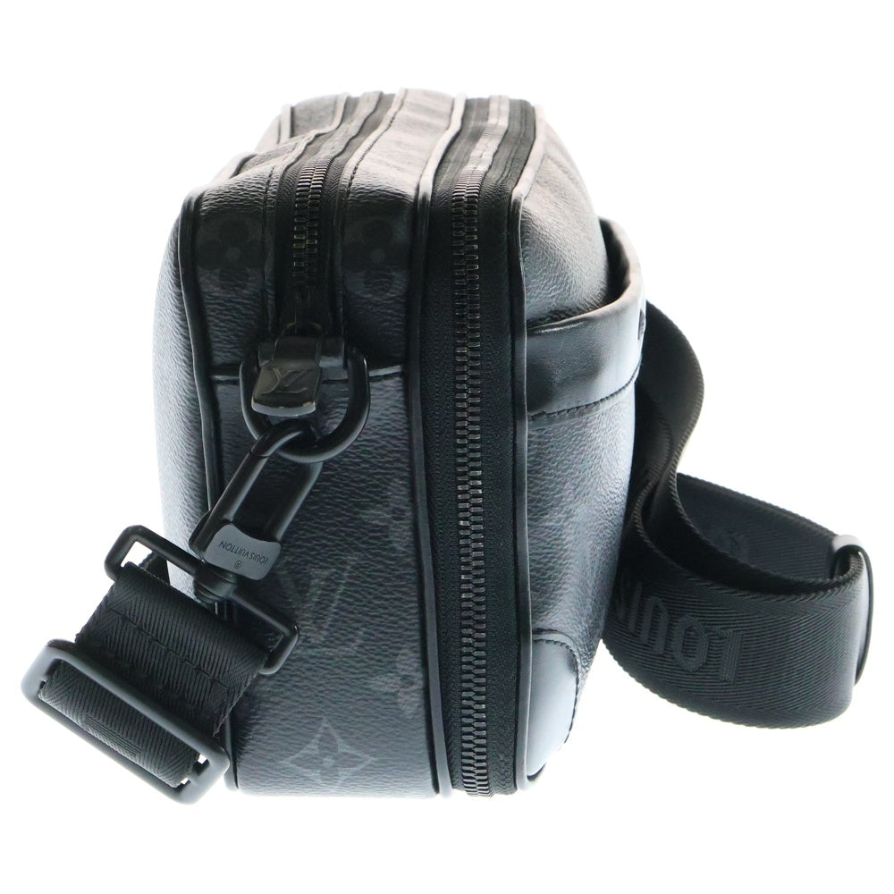 LOUIS VUITTON(ルイヴィトン) アルファ メッセンジャー モノグラム エクリプス PVC レザー ショルダーバッグ ブラック M46955 RFID