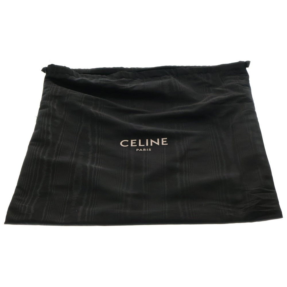 CELINE(セリーヌ) トリオンフ ホリゾンタルカバ キャンバス レザー ハンド トートバッグ ゴールド金具 ブラック/ベージュ 194342CS8