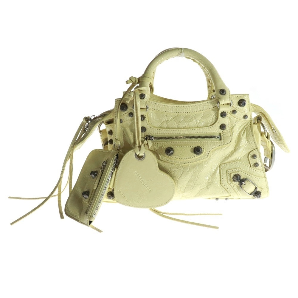 BALENCIAGA(バレンシアガ) ネオ カゴール レザー 2WAY ハンド ショルダーバッグ イエロー 700940 650987