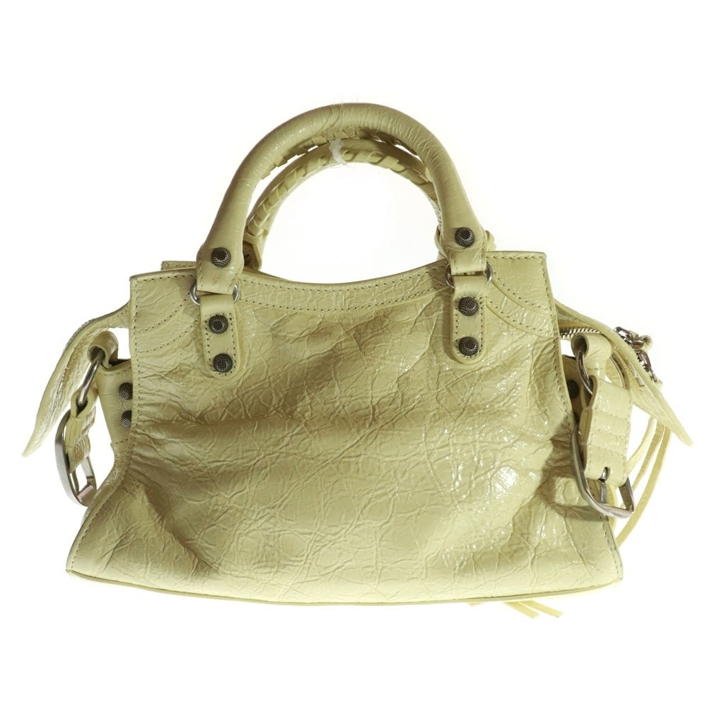 BALENCIAGA(バレンシアガ) ネオ カゴール レザー 2WAY ハンド ショルダーバッグ イエロー 700940 650987