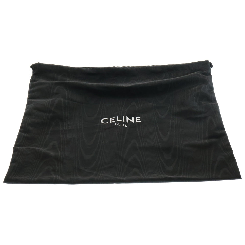CELINE(セリーヌ) カバ ドローストリング トリオンフ トートバッグ ハンドバッグ 巾着 ブラウン 白ステッチ キュイル