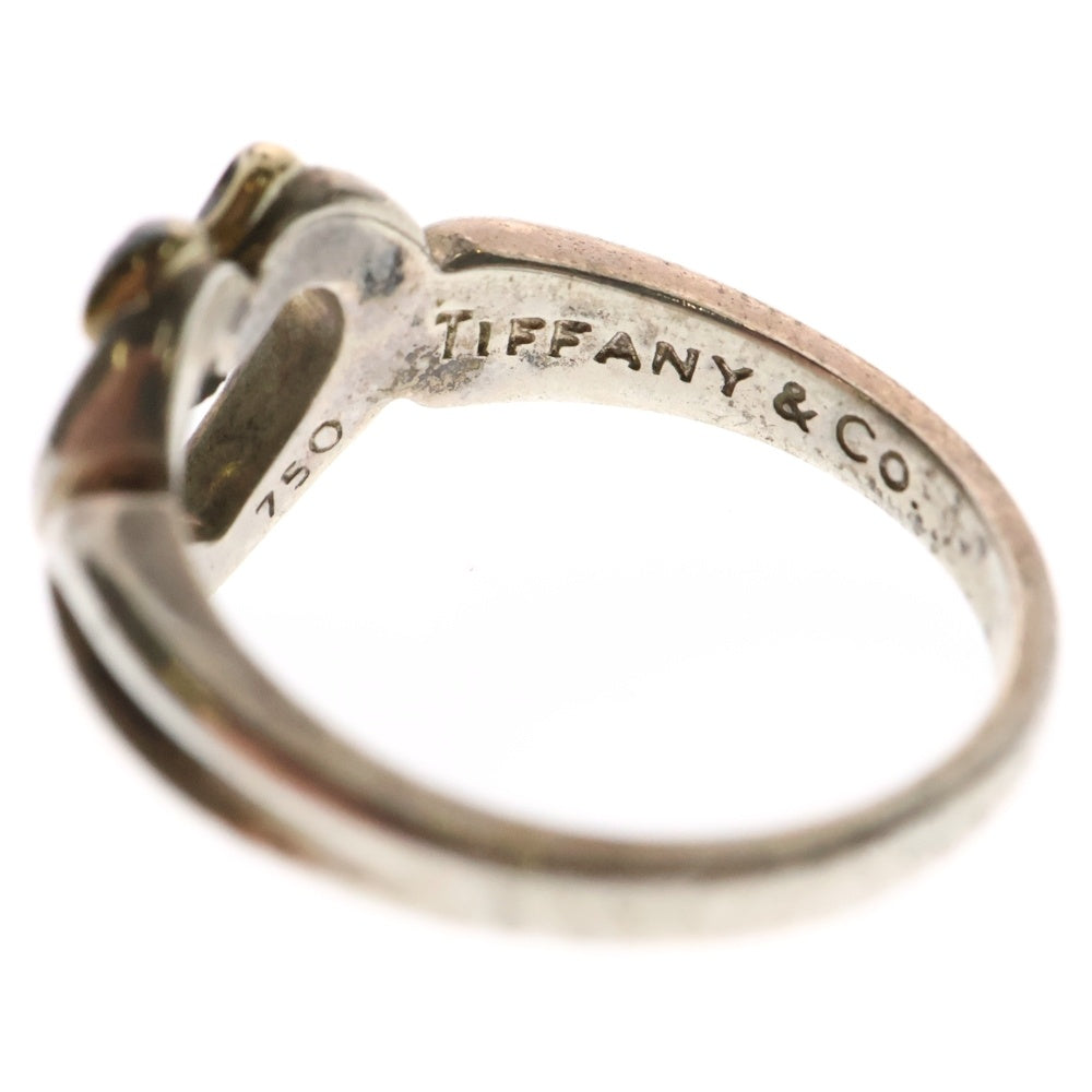 TIFFANY&Co(ティファニー) ハートリボン K18YG コンビ リング 指輪 11.5号