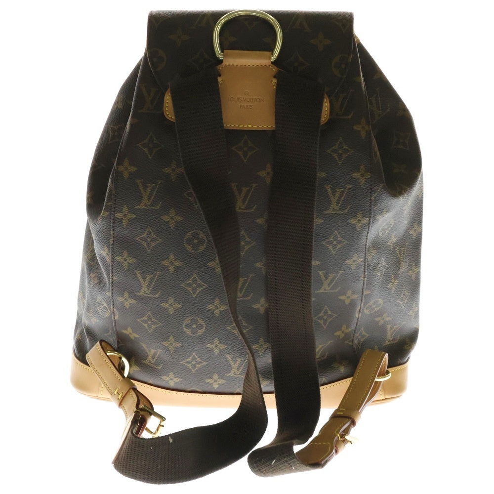 LOUIS VUITTON(ルイヴィトン) モノグラム モンスリGM バックパックリュック ブラウン PVCレザー M51135