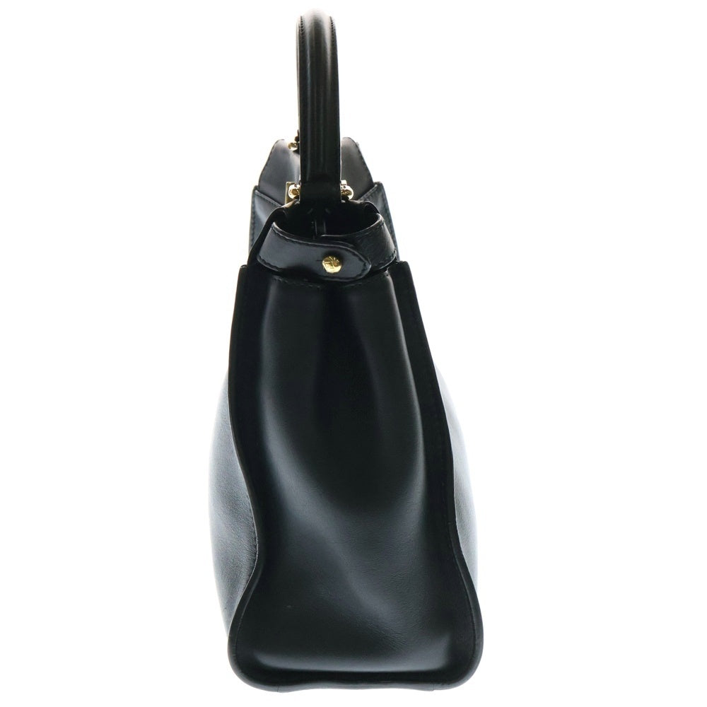 FENDI(フェンディ) PEEKABOO ISeeU ピーカブー アイシーユー ミディアム レザー 2WAY ハンド ショルダーバッグ ゴールド金具 ブラック 8BN321