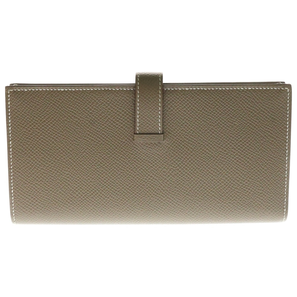 HERMES(エルメス) ベアンスフレ エトゥープ エプソン ロングウォレット 長財布 ゴールド金具 ブラウン Y刻印
