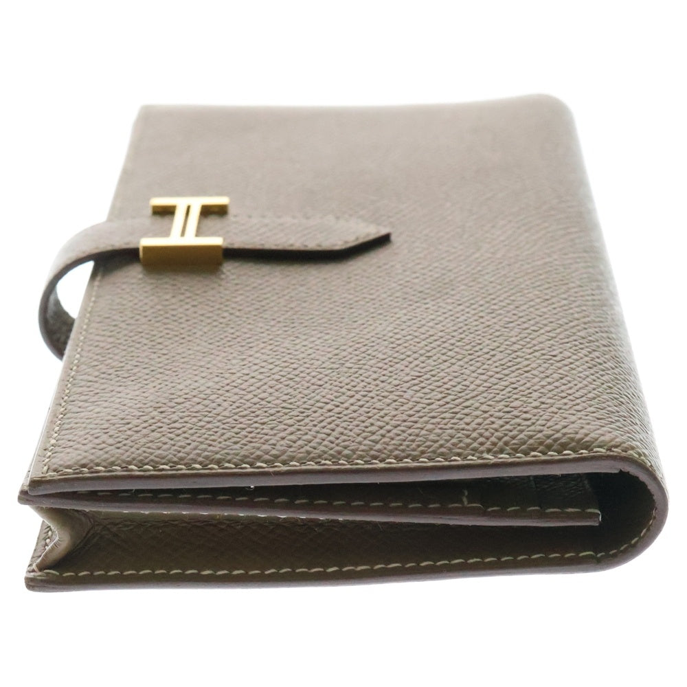 HERMES(エルメス) ベアンスフレ エトゥープ エプソン ロングウォレット 長財布 ゴールド金具 ブラウン Y刻印