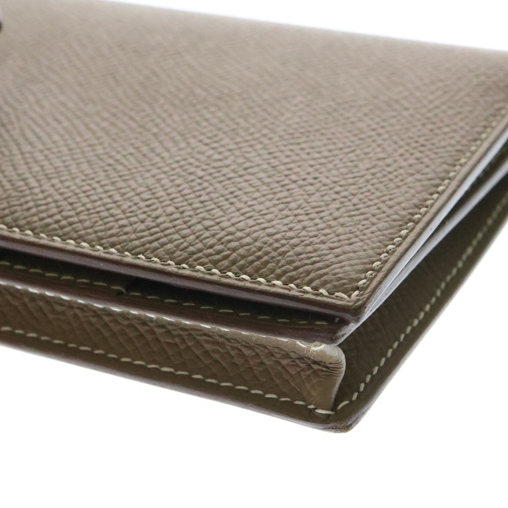 HERMES(エルメス) ベアンスフレ エトゥープ エプソン ロングウォレット 長財布 ゴールド金具 ブラウン Y刻印