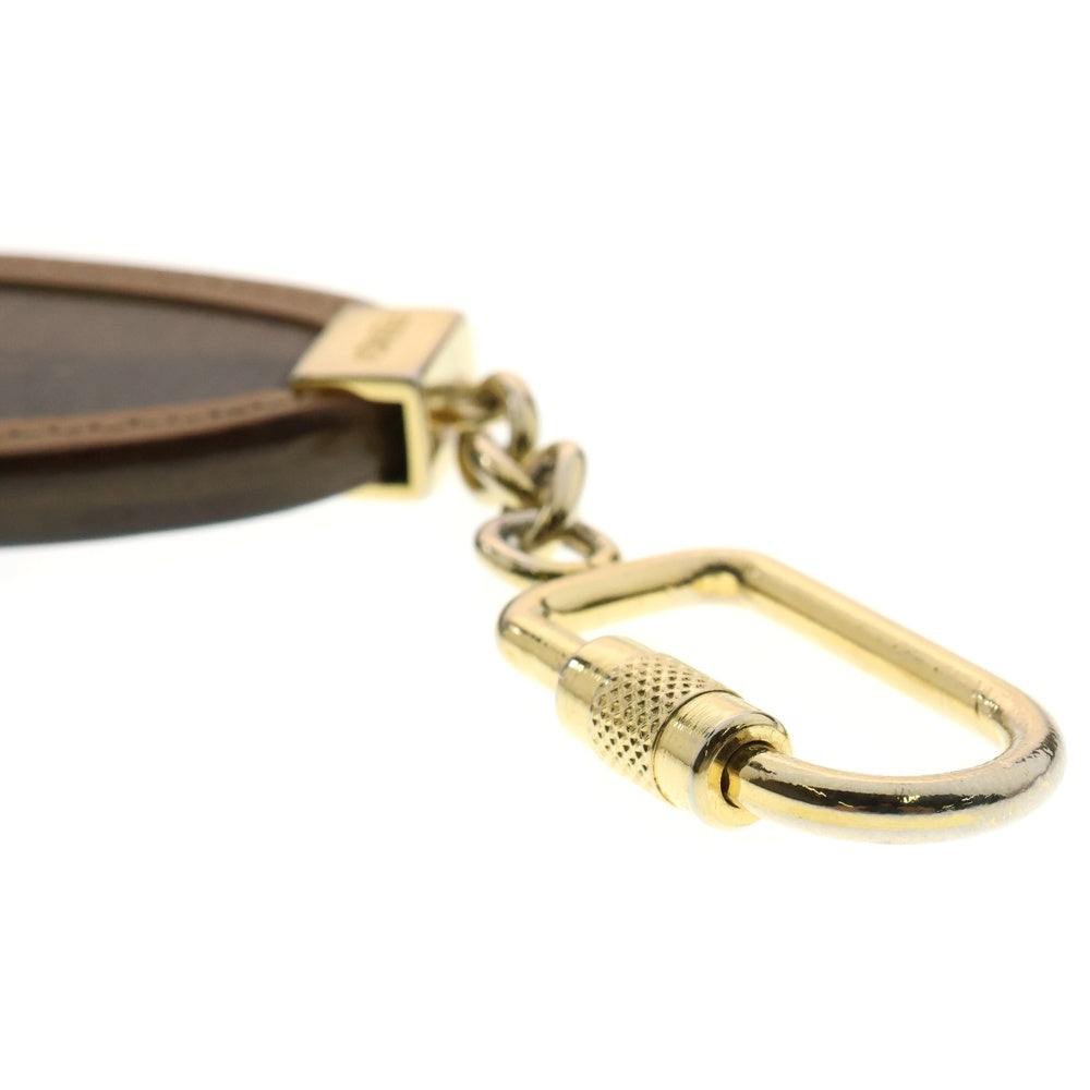 FENDI(フェンディ) フェンディ キーホルダー バッグチャーム キーリング キーホルダー ゴールド金具 ブラウン