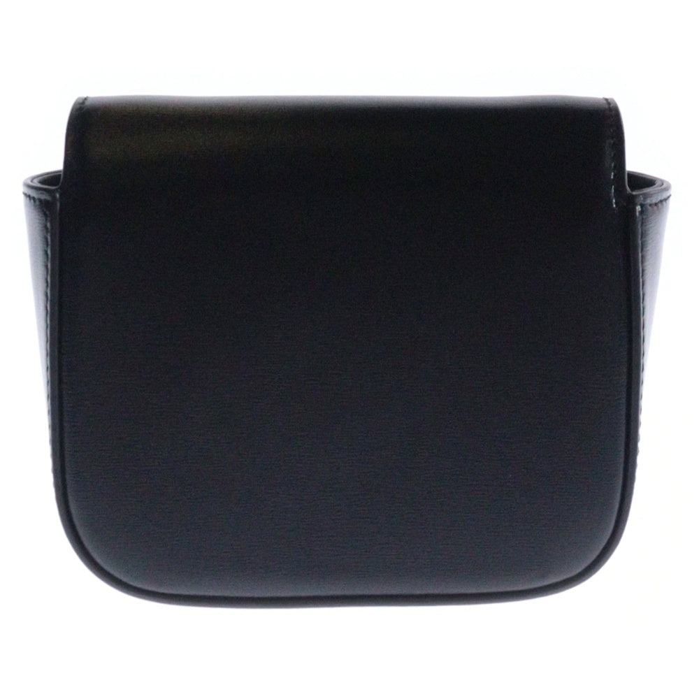 CELINE(セリーヌ) トリオンフ ミニ クロード ショルダーバッグ ポシェット ゴールド金具 ブラック レザー