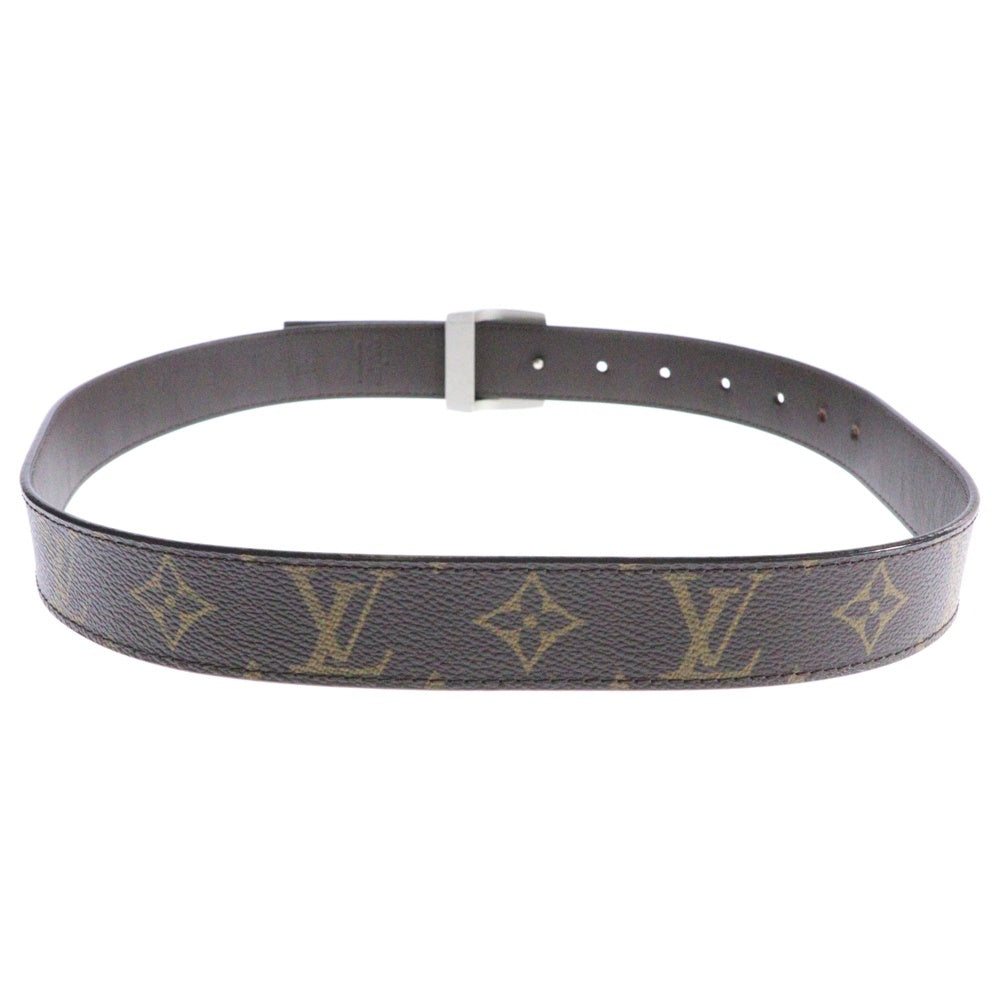 LOUIS VUITTON(ルイヴィトン) モノグラム サンチュール LVベルト ブラウン シルバー金具 32/80 M6888V