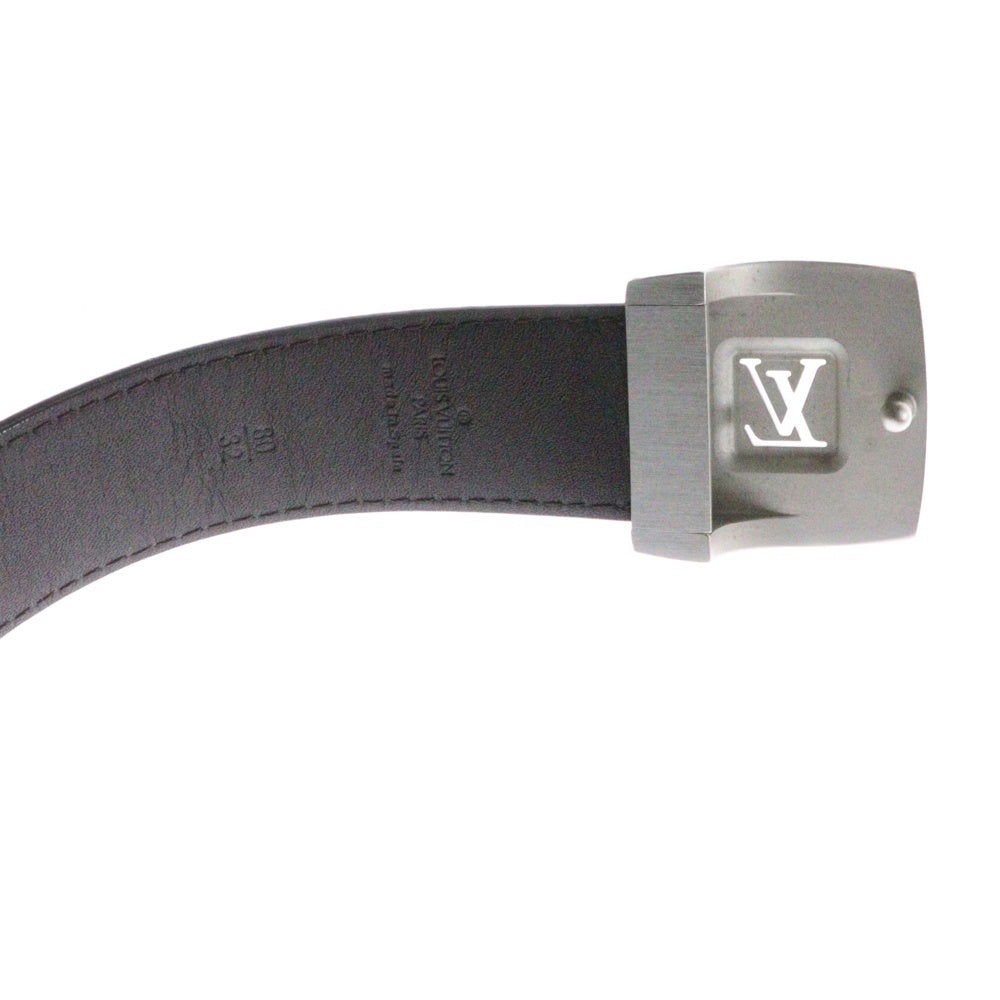 LOUIS VUITTON(ルイヴィトン) モノグラム サンチュール LVベルト ブラウン シルバー金具 32/80 M6888V