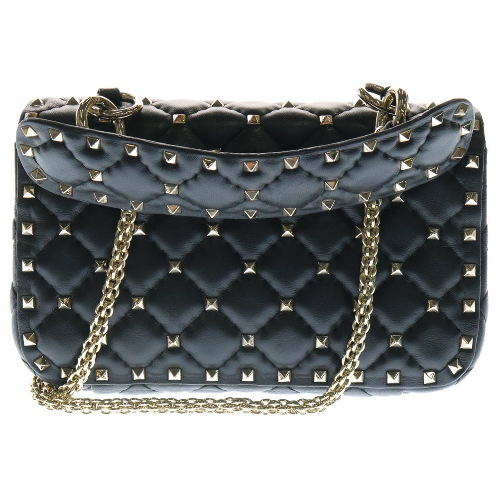 VALENTINO(ヴァレンティノ) ガラヴァーニ 2WAYバッグ ハンドバッグ ミニバッグ チェーンショルダーバッグ スタッズ レザー ブラック ゴールド金具