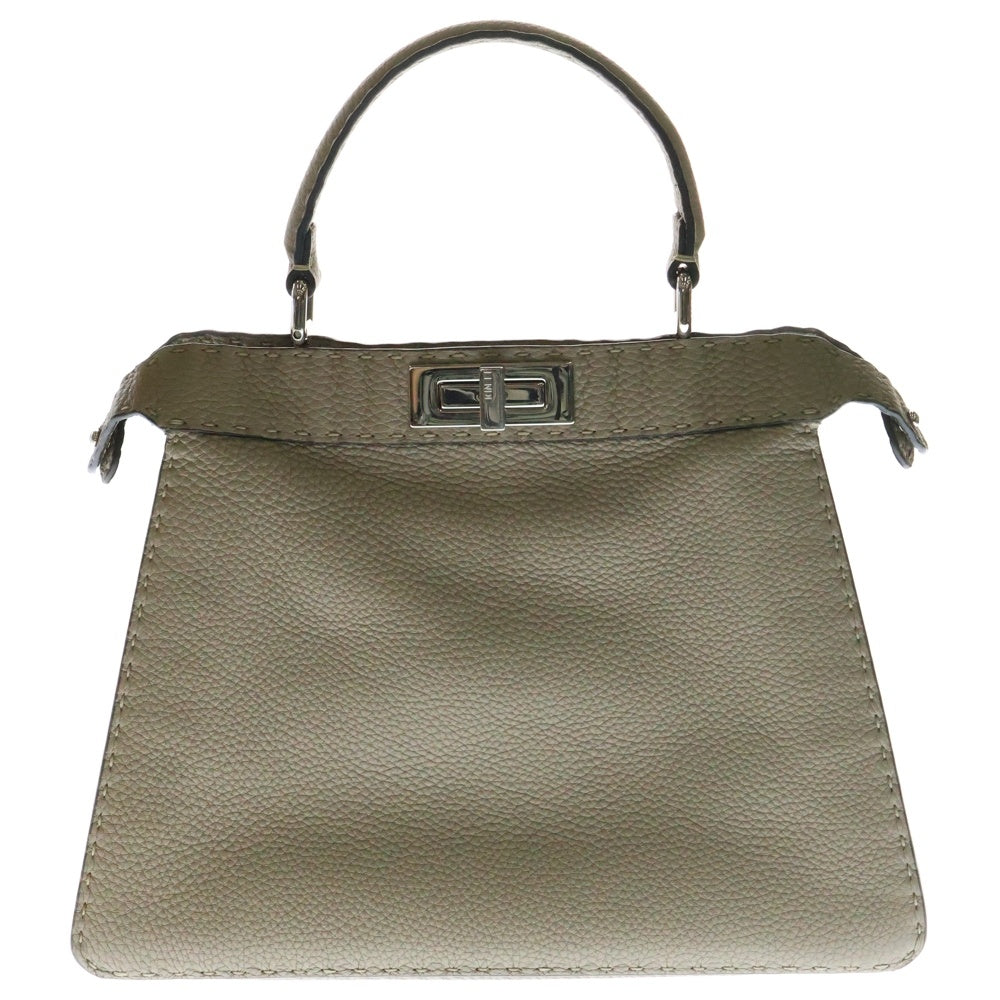 FENDI(フェンディ) ピーカブー セレリア アイシーユー ミディアム レザー ベージュ 2WAY ハンドバッグ ショルダーバッグ 8BN321